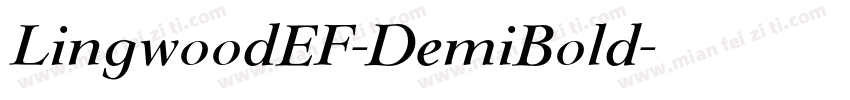 LingwoodEF-DemiBold字体转换