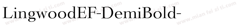 LingwoodEF-DemiBold字体转换