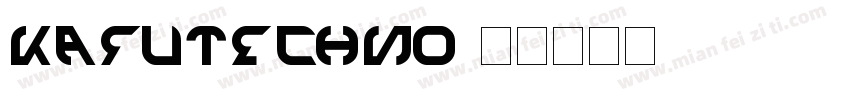 KafuTechno字体转换