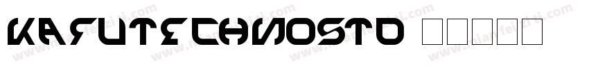 KafuTechnoStd字体转换