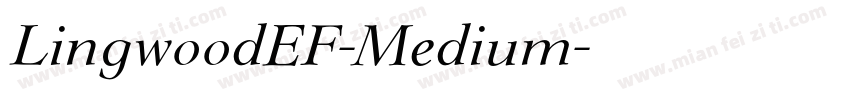 LingwoodEF-Medium字体转换
