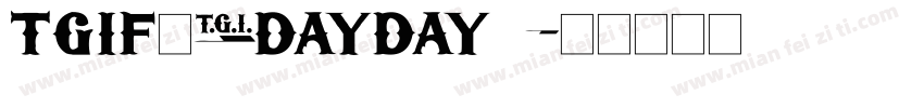 TGIFriday字体转换