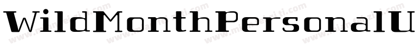 WildMonthPersonalUse字体转换