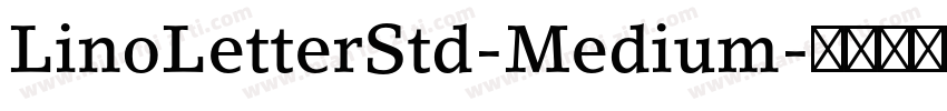 LinoLetterStd-Medium字体转换