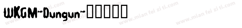 WKGM-Dungun字体转换