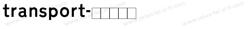transport字体转换