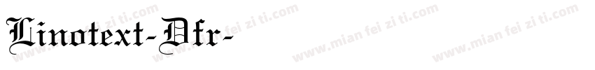 Linotext-Dfr字体转换