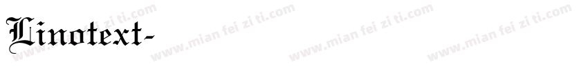 Linotext字体转换
