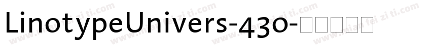 LinotypeUnivers-430字体转换