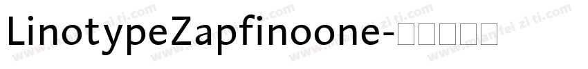 LinotypeZapfinoone字体转换