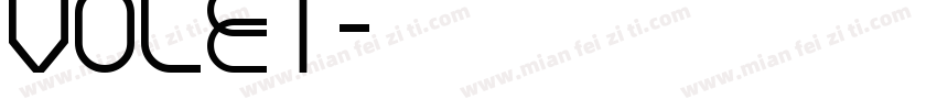 VOLET字体转换