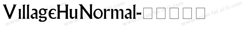 VillageHuNormal字体转换