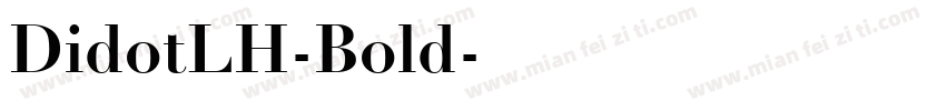 DidotLH-Bold字体转换