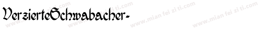 VerzierteSchwabacher字体转换
