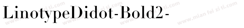 LinotypeDidot-Bold2字体转换