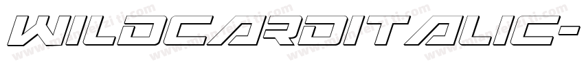 WildcardItalic字体转换