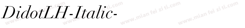 DidotLH-Italic字体转换