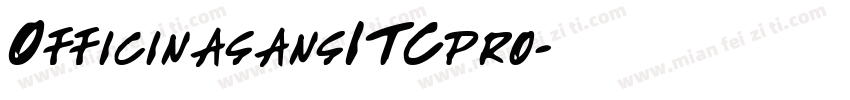 OfficinasansITCpro字体转换