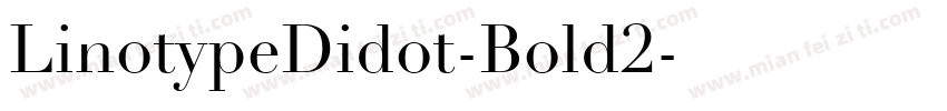 LinotypeDidot-Bold2字体转换