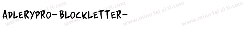AdleryPro-Blockletter字体转换