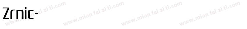 Zrnic字体转换