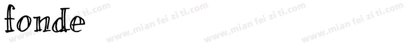 fonde字体转换