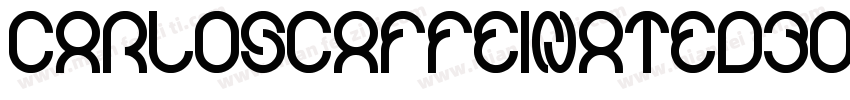 CarlosCaffeinatedBold-MDY字体转换