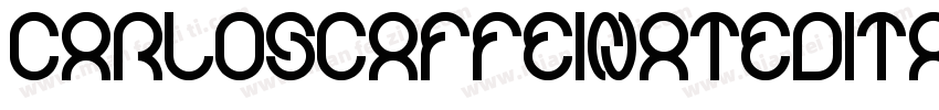 CarlosCaffeinatedItalic-28v字体转换