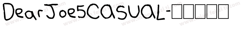 DearJoe5CASUAL字体转换