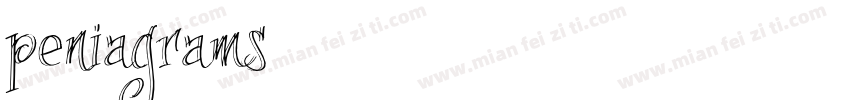 peniagrams字体转换
