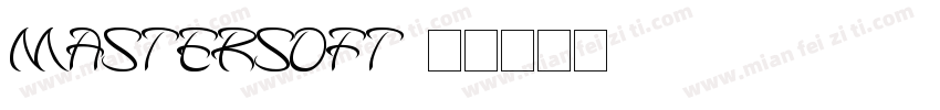 MasterSoft字体转换