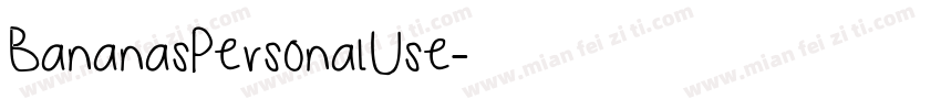 BananasPersonalUse字体转换