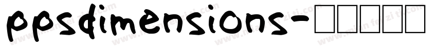 ppsdimensions字体转换