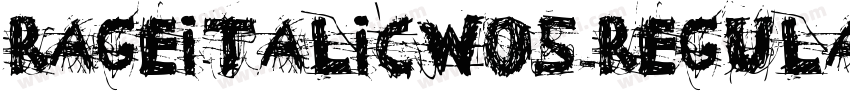 RageItalicW05-Regula字体转换