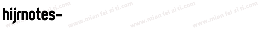 hijrnotes字体转换