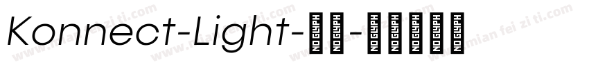 Konnect-Light-常规字体转换