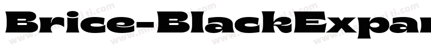 Brice-BlackExpanded字体转换