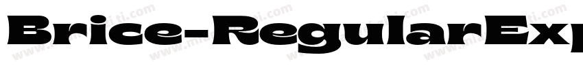 Brice-RegularExpanded字体转换