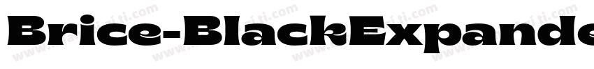 Brice-BlackExpanded字体转换