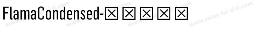 FlamaCondensed字体转换