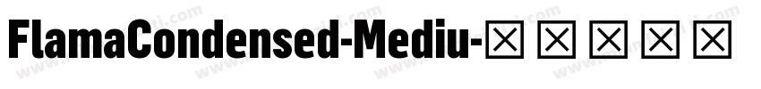 FlamaCondensed-Mediu字体转换