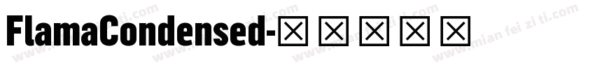 FlamaCondensed字体转换