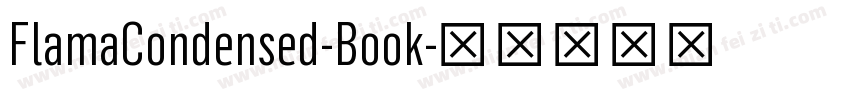 FlamaCondensed-Book字体转换