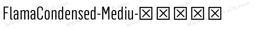 FlamaCondensed-Mediu字体转换