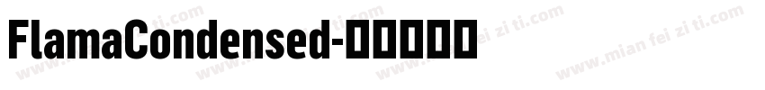 FlamaCondensed字体转换