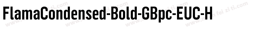 FlamaCondensed-Bold-GBpc-EUC-H字体转换