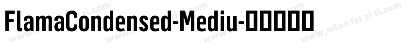 FlamaCondensed-Mediu字体转换
