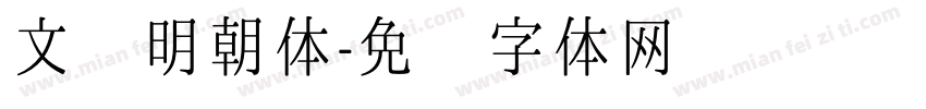 文汇明朝体字体转换