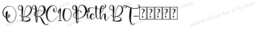 OBRC10PicthBT字体转换