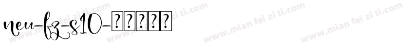 neu-fz-s10字体转换